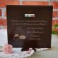 Geschenk des Herrn - Hl. Familie - Quadrat - Silbernes Bild mit Gravur