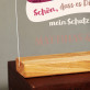 Schön, dass es dich gibt, mein Schatz - Druck auf Acrylglas