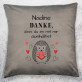 Danke, dass du es mit mir aushältst - Kissen