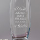 Danke für alles - Glasvase mit Gravur