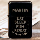 Eat, Sleep, Fish - Feuerzeug mit Gravur