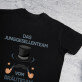 Junggesellenteam - Schwarzes T-Shirt für Herren