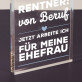 Rentner - Acrylblock