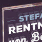 Rentner - Acrylblock