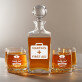 First Aid - Whiskykaraffe und Whiskygläser - Set mit Gravur