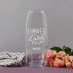 Flower lover - Glasvase mit Gravur
