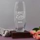 Flower lover - Glasvase mit Gravur