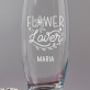 Flower lover - Glasvase mit Gravur