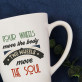 Four wheels - personalisierte Tasse