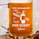 Löscht den Durst - personalisierter Bierkrug