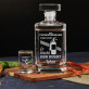 Löscht den Durst - Karaffe und Schnapsgläser - Set mit Gravur