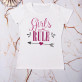 Girls Rule - T-Shirt mit Aufdruck für Damen