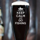 Go fishing - Bierglas mit Gravur