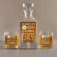 Good Day - Whiskykaraffe und Whiskygläser - Set mit Gravur