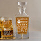 Good Day - Whiskykaraffe und Whiskygläser - Set mit Gravur