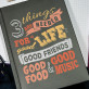 Good life - Notizbuch A5 mit Aufdruck