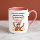 Herzlichen glückwunsch und viel erfolg! - Ein Becher mit farbigem rand