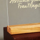 Herzlichen Glückwunsch Frau Magistra - Druck auf Acrylglas