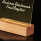 Herzlichen glückwunsch frau magistra - Druck auf Acrylglas mit LED Beleuchtung