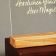 Herzlichen Glückwunsch Herr Magister - Druck auf Acrylglas