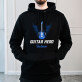Guitar hero - Schwarzer Kapuzenpullover für Herren