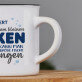 Haken - Keramikbecher mit schwarzem Rand