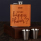Happy hour - Flachmann im Lederetui