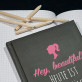 Hey Beautiful - Notizbuch A5 mit Aufdruck
