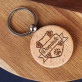 Wappen + Name - Schlüsselanhänger aus Holz