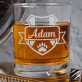 Wappen + Name - Whiskyglas