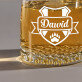 Wappen + Name - Whiskyglas
