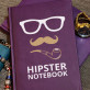 Hipster - Notizbuch A5 mit Aufdruck