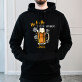 Ho ho ho, zeit für ein bier! - Schwarzer Kapuzenpullover für Herren