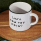 How you doin - Keramikbecher mit schwarzem Rand