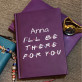 I`ll Be There - Notizbuch A5 mit Aufdruck
