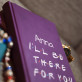 I`ll Be There - Notizbuch A5 mit Aufdruck