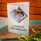 I love mom&dad - Glückwunschkarte