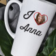 I love.. - Personalisierte Tasse mit Foto