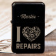 I love repairs - Feuerzeug mit Aufdruck