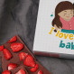 I love you baby - Schokolade mit Erdbeeren