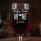 I`m fine i have wine - Großes Weinglas
