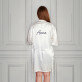 Name elegant - Bademantel aus Satin 