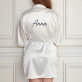 Name elegant - Bademantel aus Satin 
