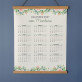 Name Blumen - Poster-Kalender mit Holzleisten Name Blumen - Poster-Kalender mit Holzleisten