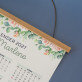 Name Blumen - Poster-Kalender mit Holzleisten Name Blumen - Poster-Kalender mit Holzleisten