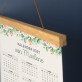 Name Blumen - Poster-Kalender mit Holzleisten Name Blumen - Poster-Kalender mit Holzleisten