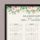 Name Blumen - Kalender im Rahmen