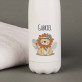 Name Löwe - Weiße Wasserflasche 500 ml