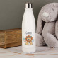 Name Löwe - Weiße Wasserflasche 500 ml