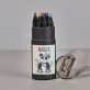 Name panda - 12-Buntstifte Set in Dose